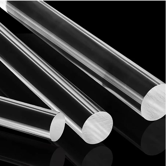 Стержень акриловый экструзионный круглый бесцветный прозрачный ORGSTEKLO ROD XT HST